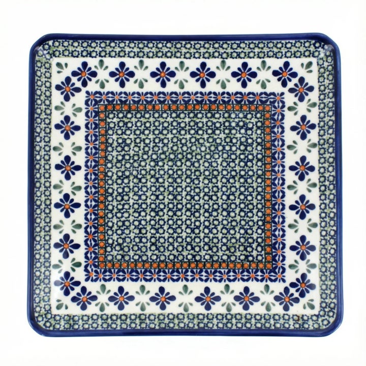Zaklady Mosaic Flower Dining Plates & Bowls — Polish Pottery