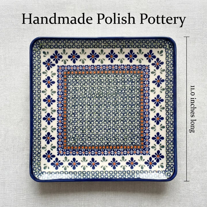Zaklady Mosaic Flower Dining Plates & Bowls — Polish Pottery