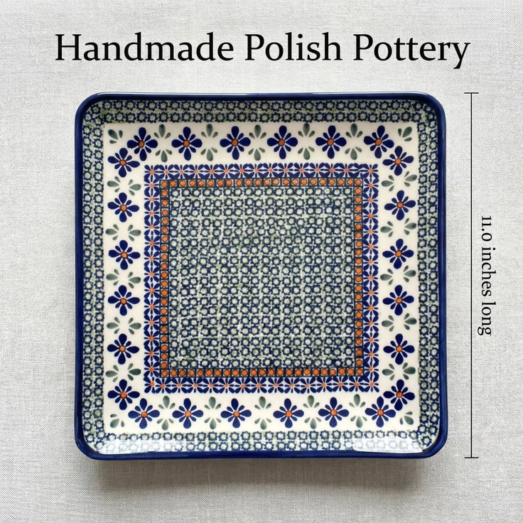 Detail image of Zaklady Mosaic Flower Dining Plates & Bowls — Polish Pottery