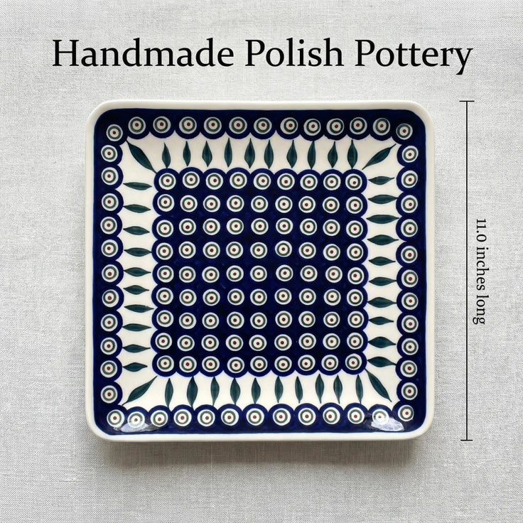 Detail image of Zaklady Peacock Dining Plates & Bowls — Polish Pottery