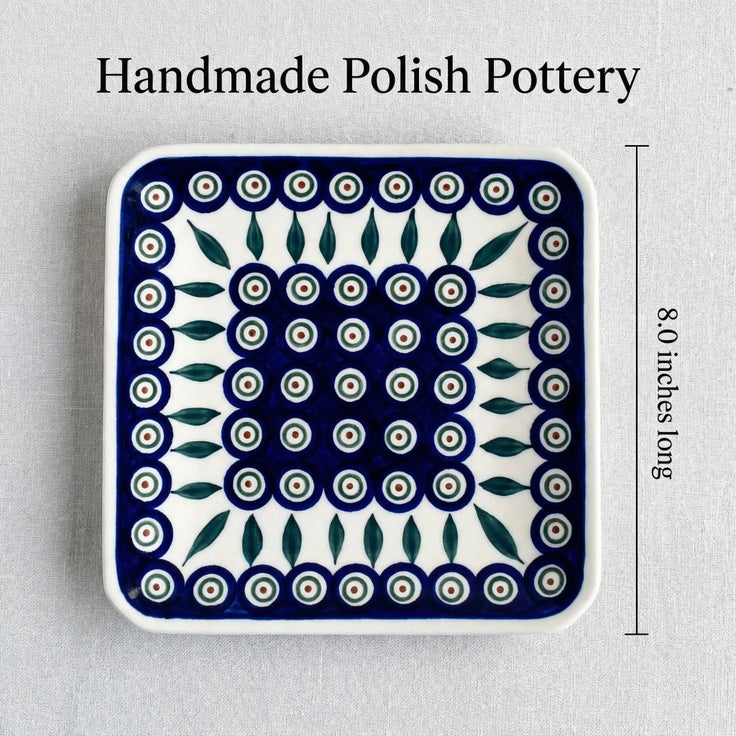 Detail image of Zaklady Peacock Dining Plates & Bowls — Polish Pottery