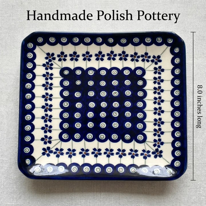 Zaklady Flowering Peacock Dining Plates & Bowls — Polish Pottery