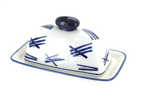 Zaklady Zoe Butter Dish — Polish Pottery