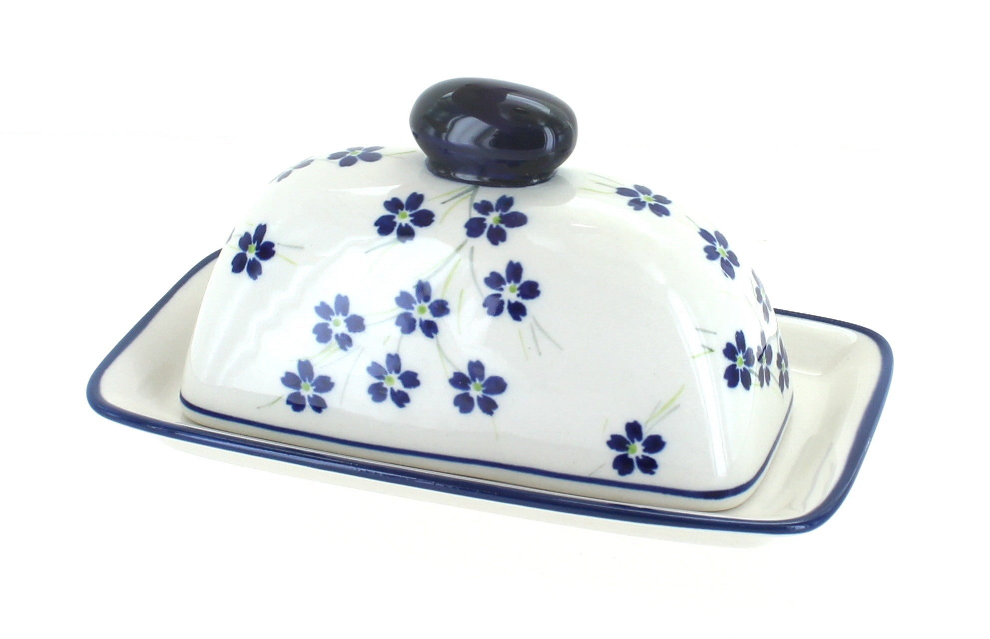 Zaklady Willow Butter Dish — Polish Pottery
