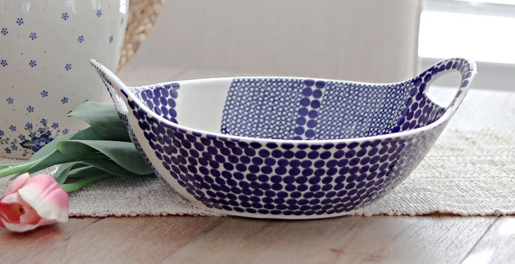 Detail image of Zaklady Zara Large Serving Piece — Polish Pottery