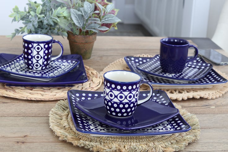 Detail image of Zaklady Cobalt Mug — Polish Pottery