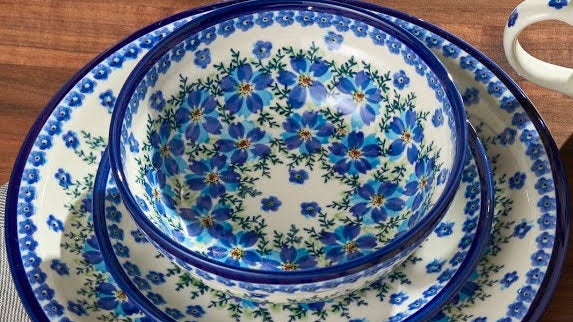 Detail image of Zaklady Kalina Dining Plates & Bowls — Polish Pottery