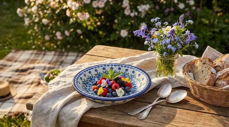 Detail image of Zaklady Kalina Dining Plates & Bowls — Polish Pottery