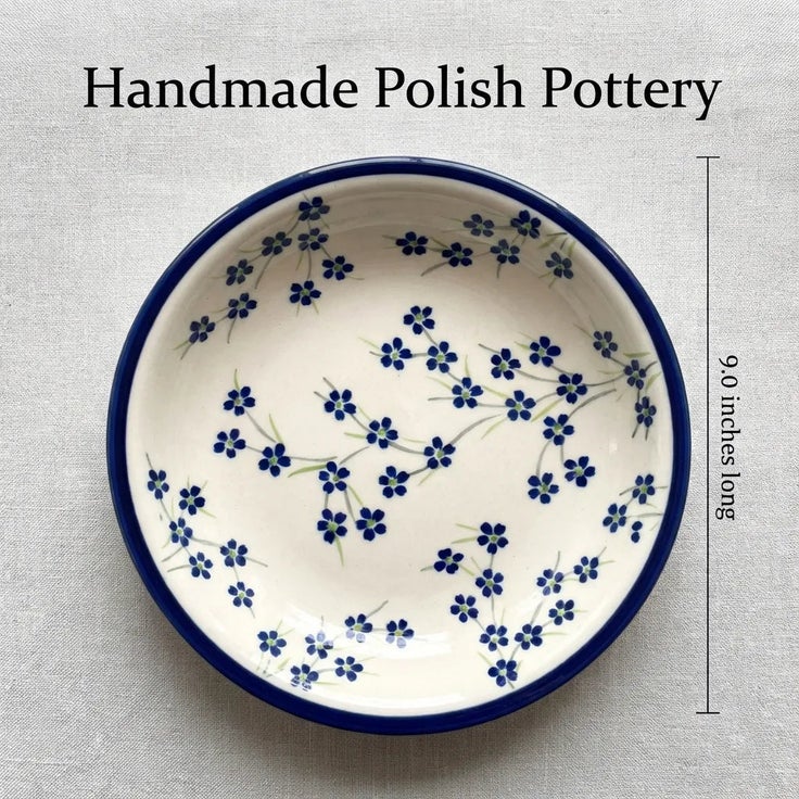 Detail image of Zaklady Willow Dining Plates & Bowls — Polish Pottery