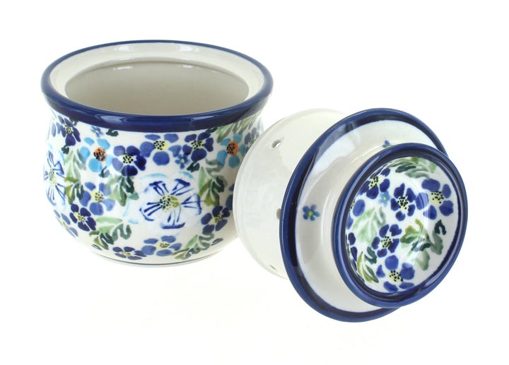 Zaklady Vintage Violet Butter Dish — Polish Pottery