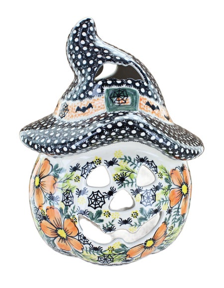 Vena Pumpkins Luminary — Polish Pottery
