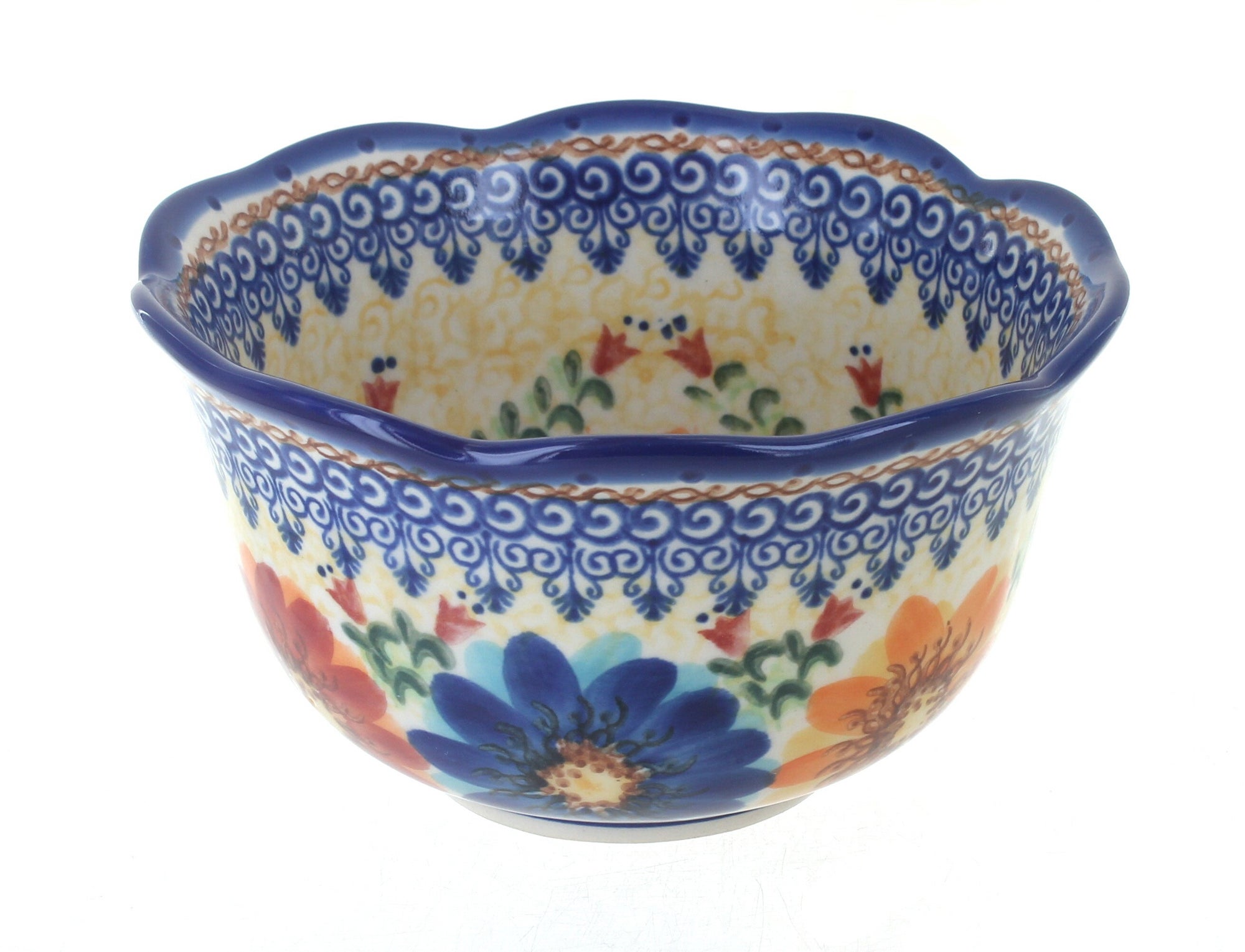 Vena Autumn Burst Petite Bowl/Dish — Polish Pottery