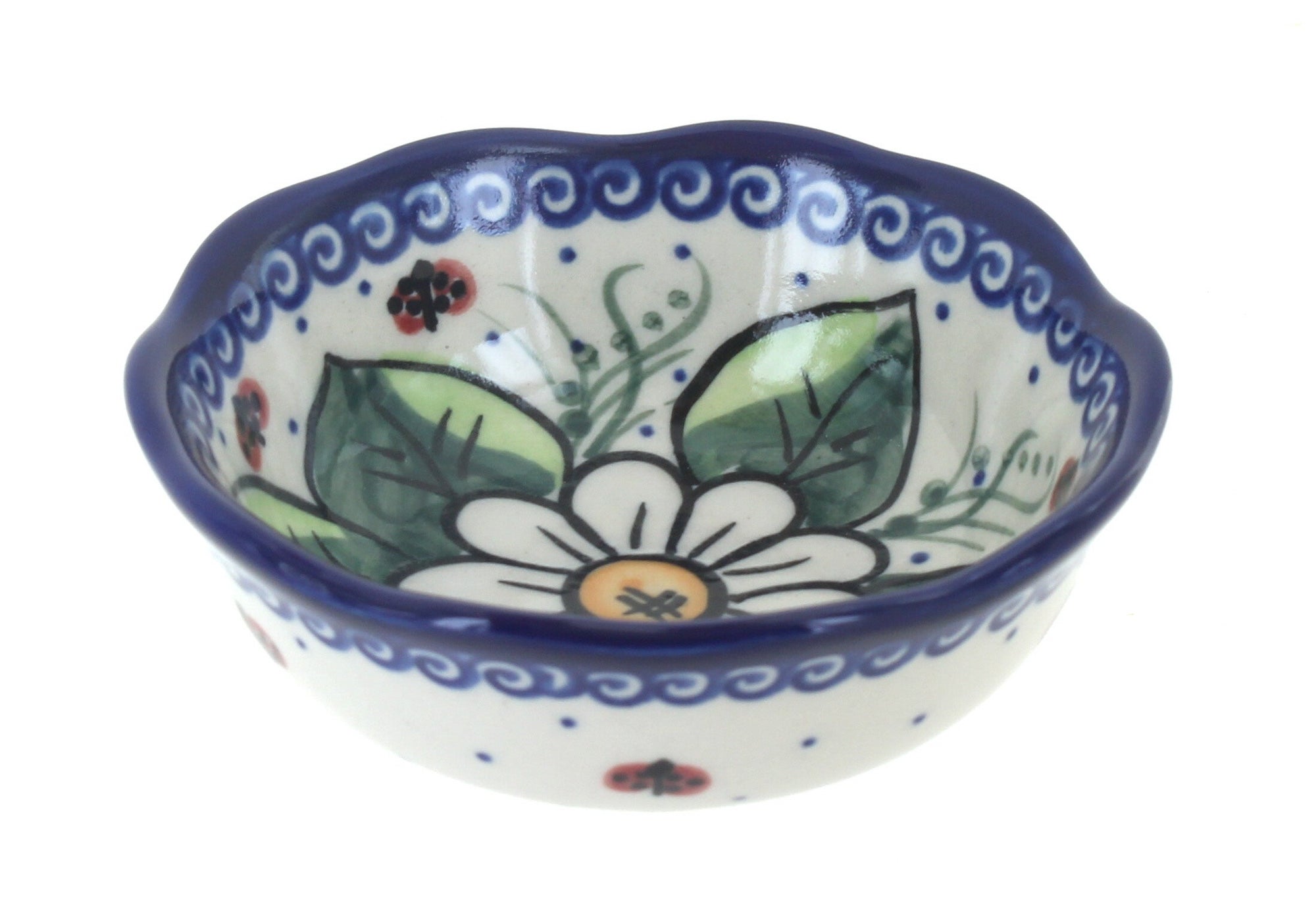 Vena Ladybug Petite Bowl/Dish — Polish Pottery