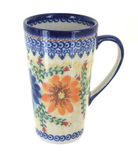 Vena Autumn Burst Mug — Polish Pottery
