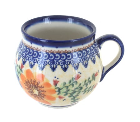 Vena Autumn Burst Mug — Polish Pottery