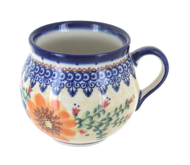 Vena Autumn Burst Mug — Polish Pottery