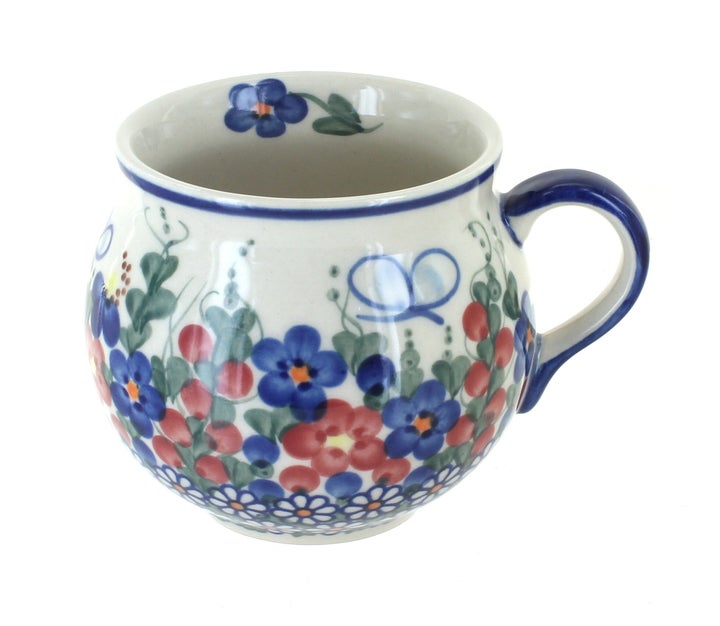 Vena Garden Butterfly Mug — Polish Pottery