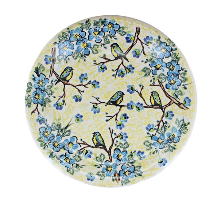 Vena Bluebird Garden Dining Plates & Bowls — Polish Pottery