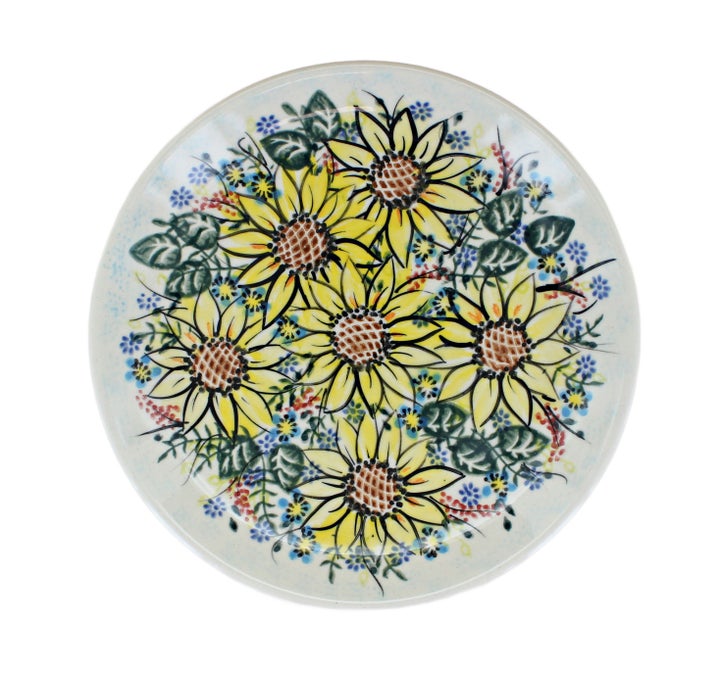 Vena Sunflower Maze Dining Plates & Bowls — Polish Pottery