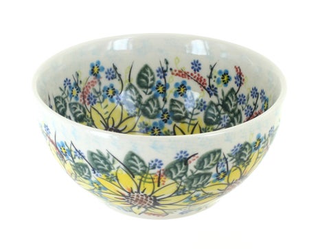 Vena Sunflower Maze Dining Plates & Bowls — Polish Pottery