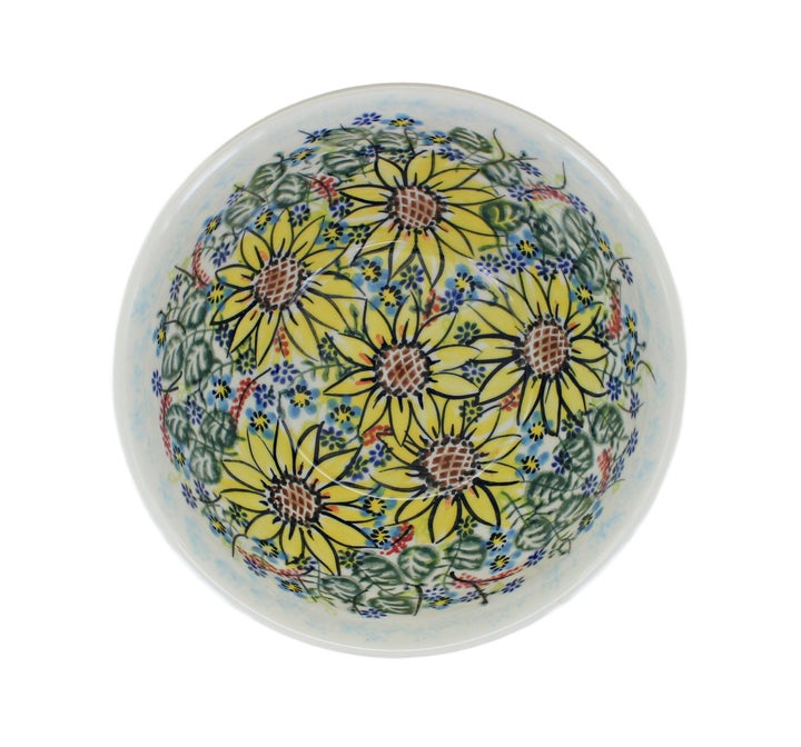 Vena Sunflower Maze Dining Plates & Bowls — Polish Pottery