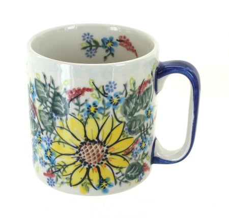 Vena Sunflower Maze Mug — Polish Pottery