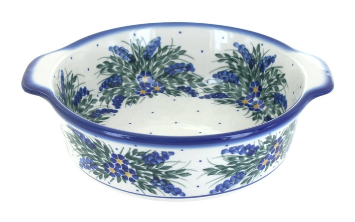 WR Unikat Hyacinth Medium Bakeware — Polish Pottery