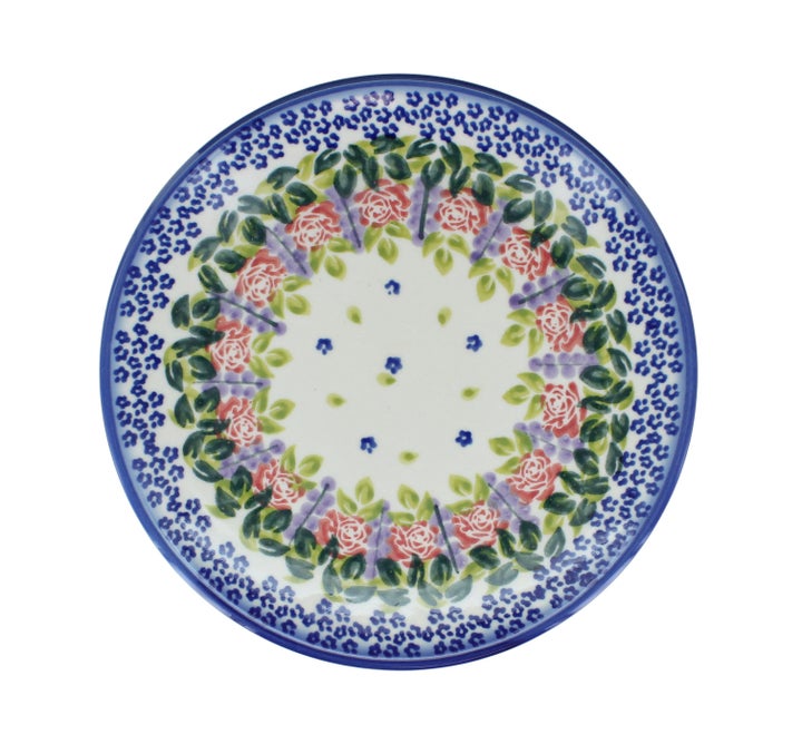 WR Unikat Roses Are Red Dining Plates & Bowls — Polish Pottery