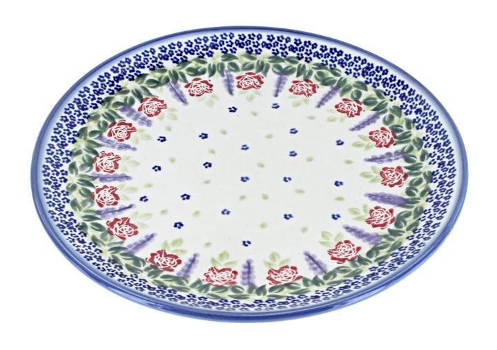WR Unikat Roses Are Red Dining Plates & Bowls — Polish Pottery