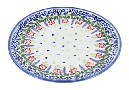WR Unikat Roses Are Red Dining Plates & Bowls — Polish Pottery