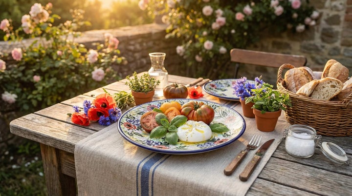 WR Unikat Summer Garden Dining Plates & Bowls — Polish Pottery
