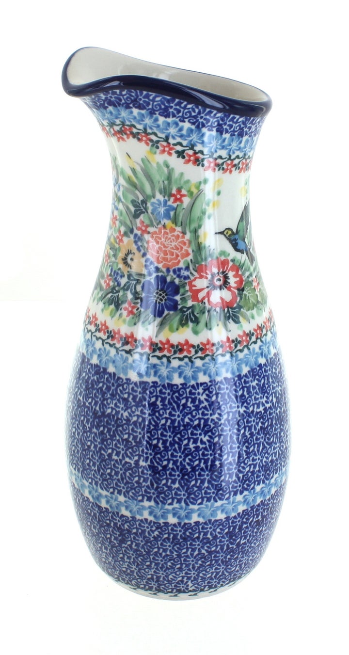 Ceramika Artystyczna Hummingbird Pitcher — Polish Pottery