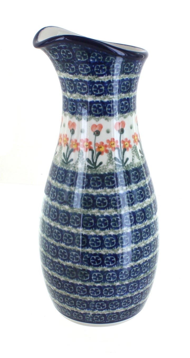 Ceramika Artystyczna Peach Posy Pitcher — Polish Pottery