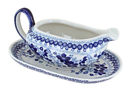 Manufaktura Vintage Blue Daisy Dining Accessories — Polish Pottery