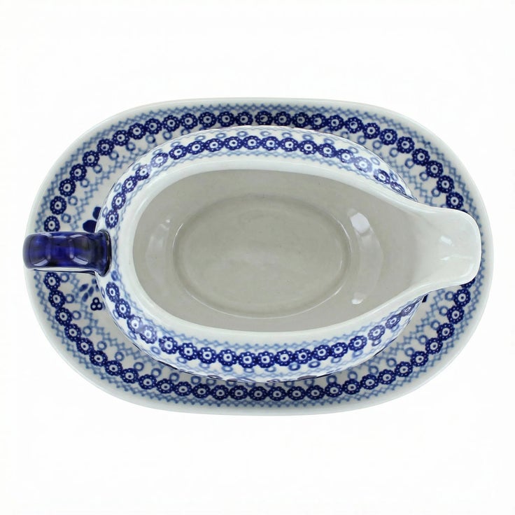 Detail image of Manufaktura Vintage Blue Daisy Dining Accessories — Polish Pottery