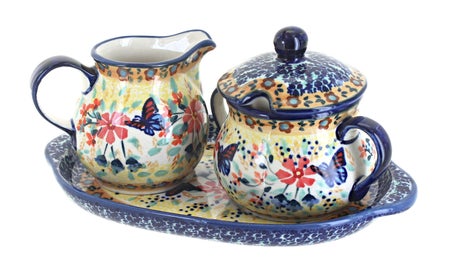 Manufaktura Blue Butterfly Coffee & Tea Accessories — Polish Pottery