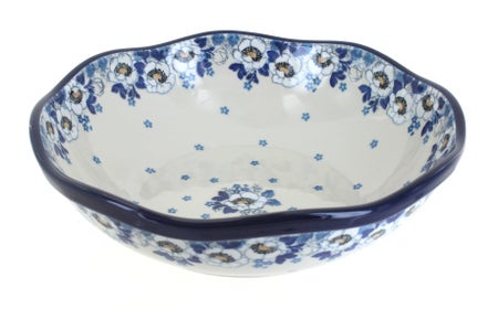 Ceramika Artystyczna Georgia Blue Large Serving Piece — Polish Pottery
