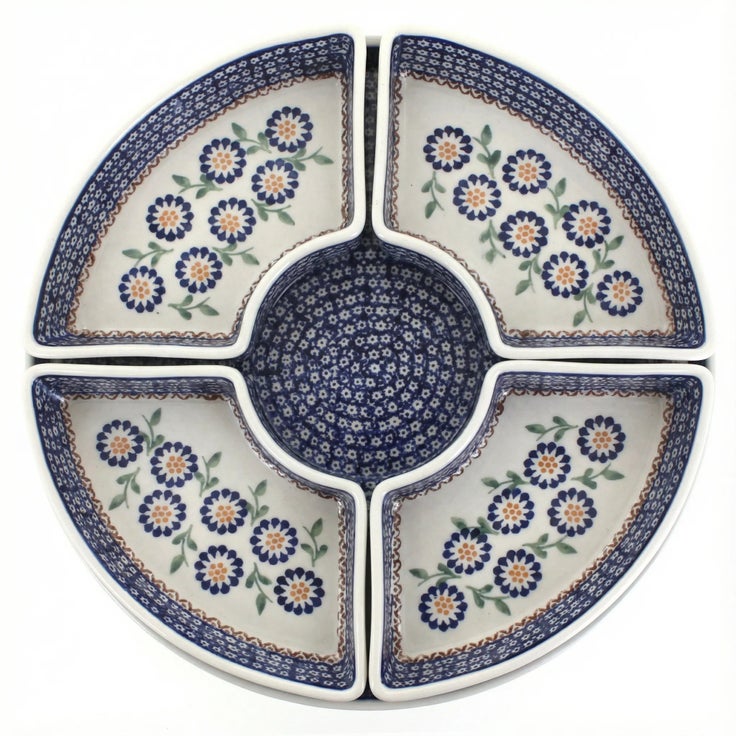 Detail image of Manufaktura Peach Blossom Large Serving Piece — Polish Pottery