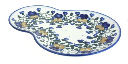 WR Unikat Pansies Dining Plates & Bowls — Polish Pottery