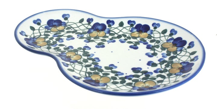 WR Unikat Pansies Dining Plates & Bowls — Polish Pottery