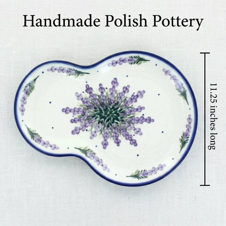 Detail image of WR Unikat Lavender Fields Dining Plates & Bowls — Polish Pottery