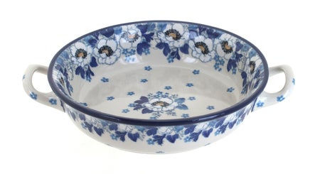 Ceramika Artystyczna Georgia Blue Small Bakeware — Polish Pottery