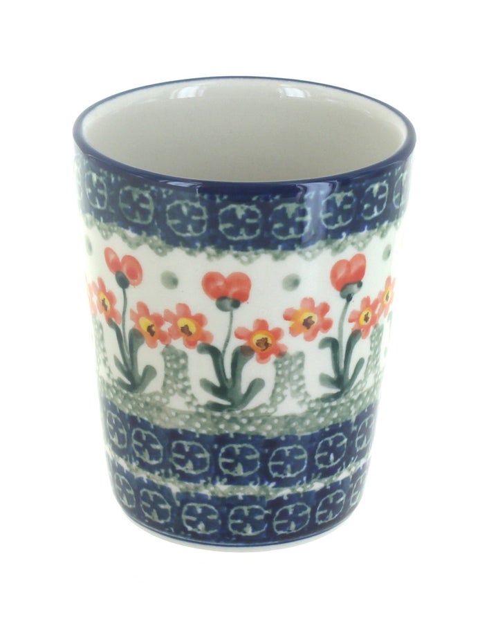Ceramika Artystyczna Peach Posy Bathroom Accessories — Polish Pottery