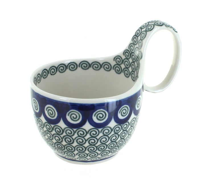 Ceramika Artystyczna Peacock Swirl Dining Plates & Bowls — Polish Pottery