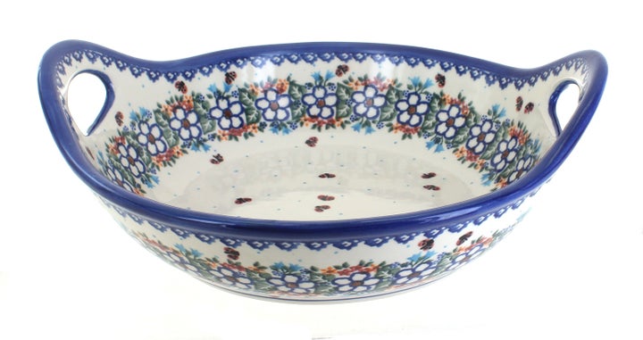 Vena Scarlett Large Serving Piece — Polish Pottery
