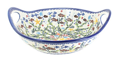 Vena Atlantis Large Serving Piece — Polish Pottery