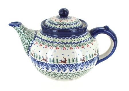 Vena Reindeer Delight Teapot — Polish Pottery