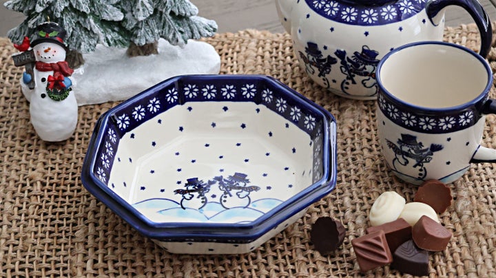 Zaklady Frosty Friend Large Serving Piece — Polish Pottery