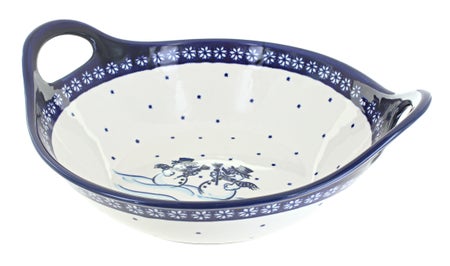 Zaklady Frosty Friend Large Serving Piece — Polish Pottery