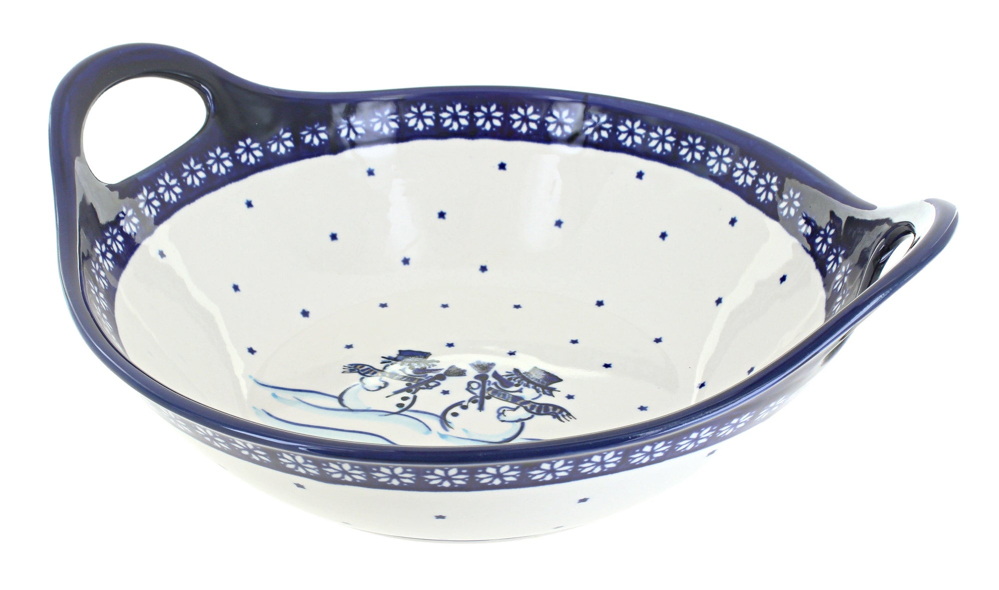 Zaklady Frosty Friend Large Serving Piece — Polish Pottery